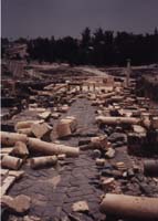 A street in Bet-She'an. Click for Panorama of site