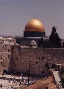 The Western / Wailing Wall.  Click to see panorama of Jerusalem